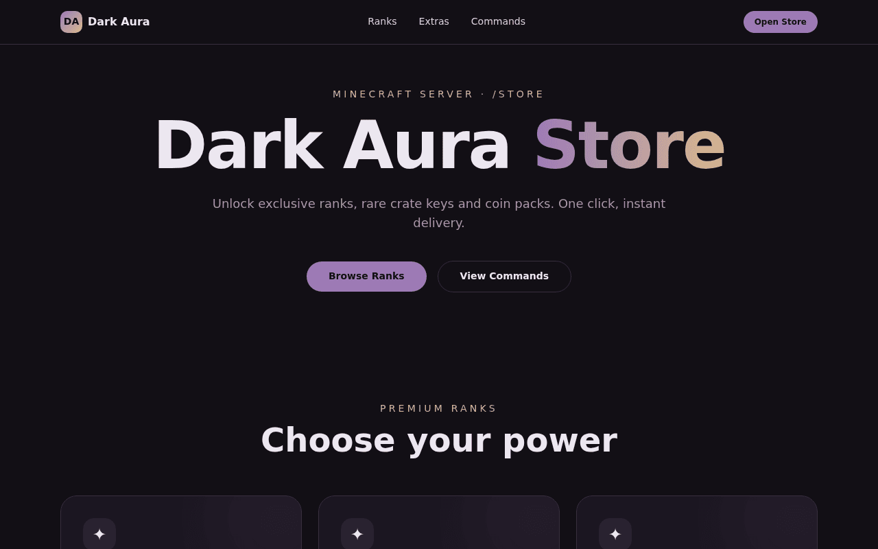 &6&lDARK AURA STORE