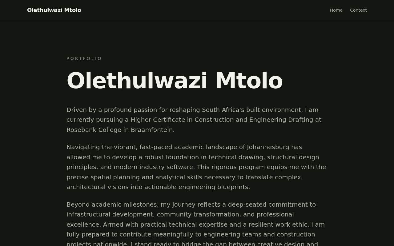 Olethulwazi Mtolo
