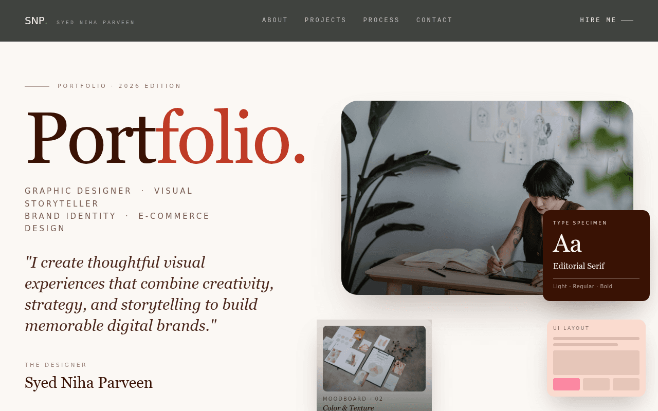 Graphic Designer Portfolio Website