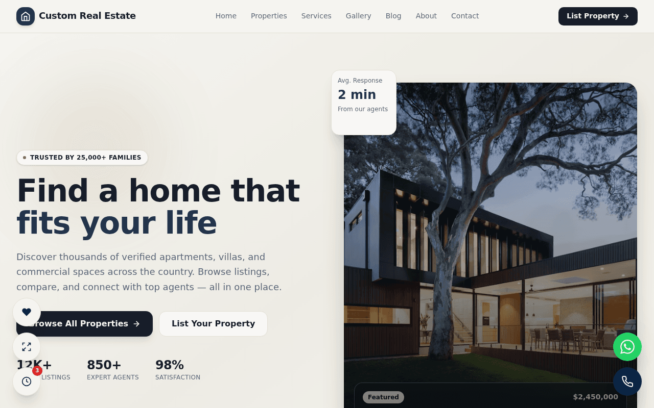 Real Estate Website