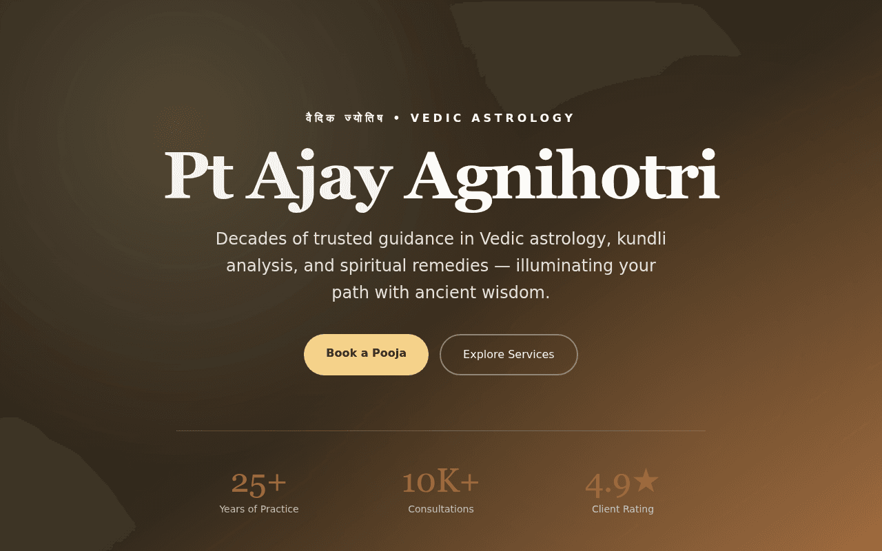 Pt Ajay Agnihotri