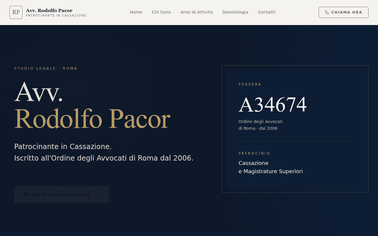 Avvocato Rodolfo Pacor