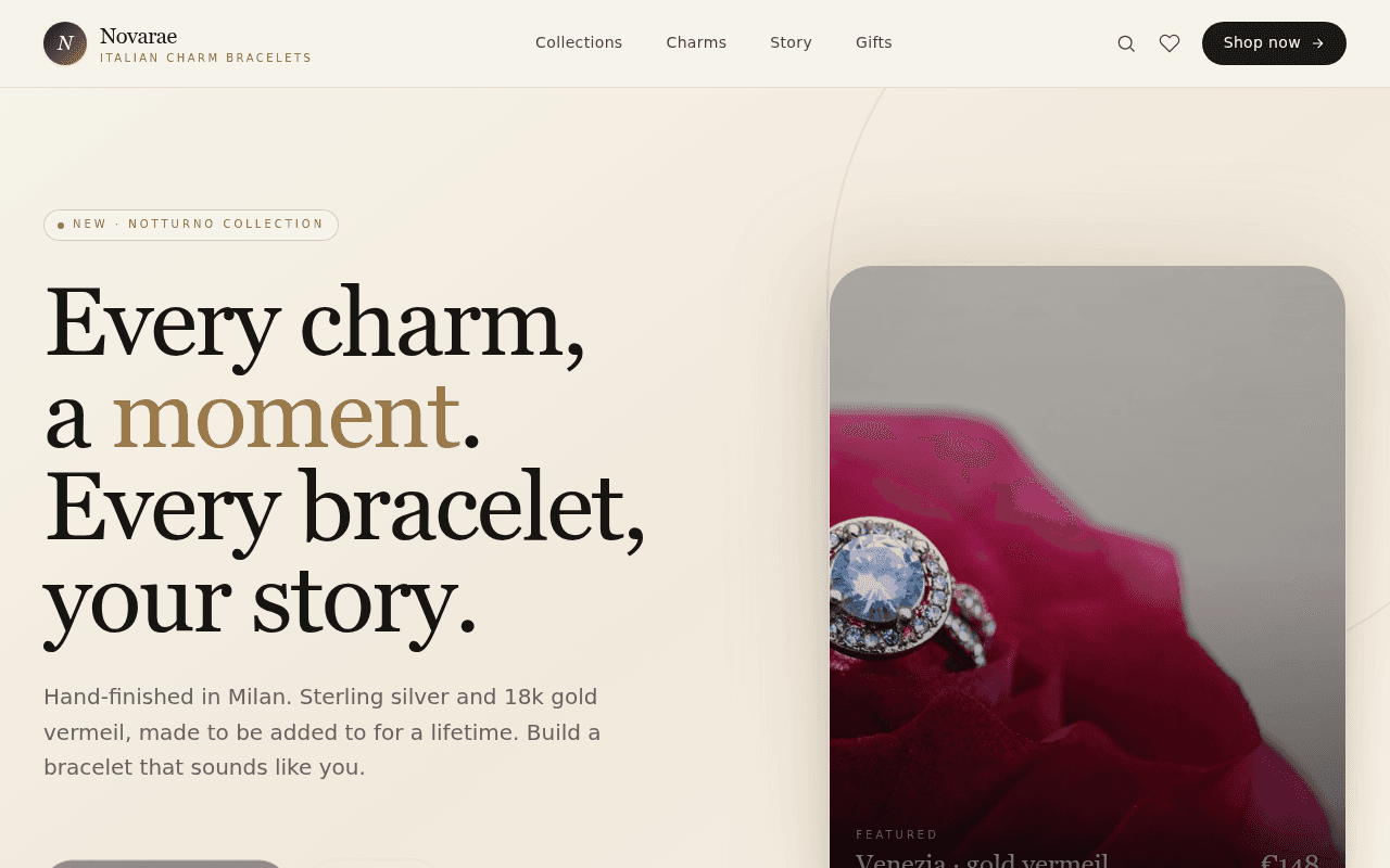 Novarae Italian Charm Bracelets