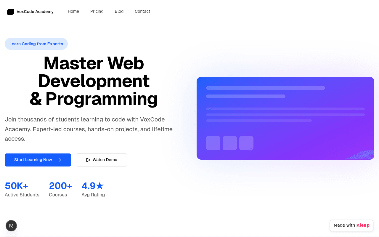Unlock your potential in web development and programming with expert-led online courses.