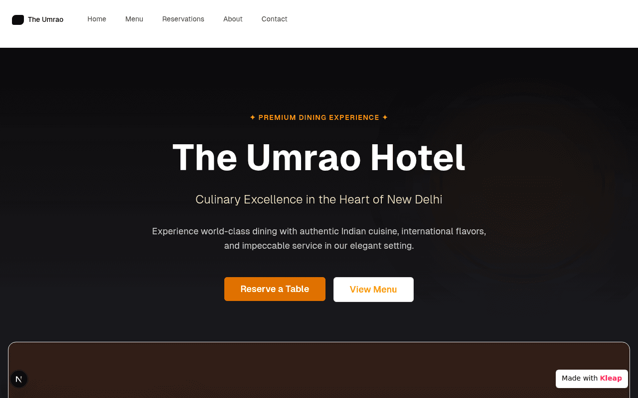 A culinary destination offering world-class dining in New Delhi.