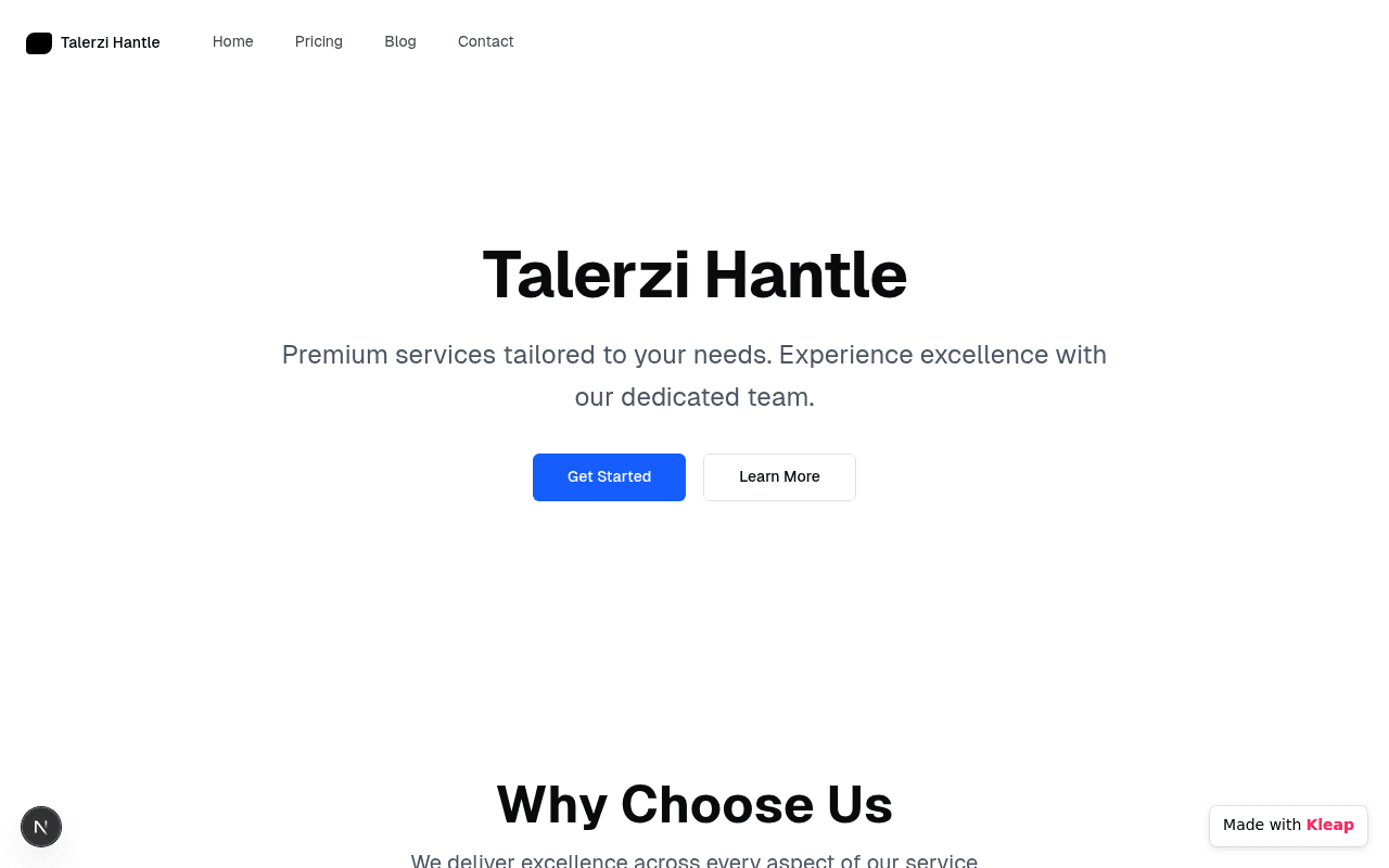 A clean, service-oriented agency site focused on client needs and dedicated teams.