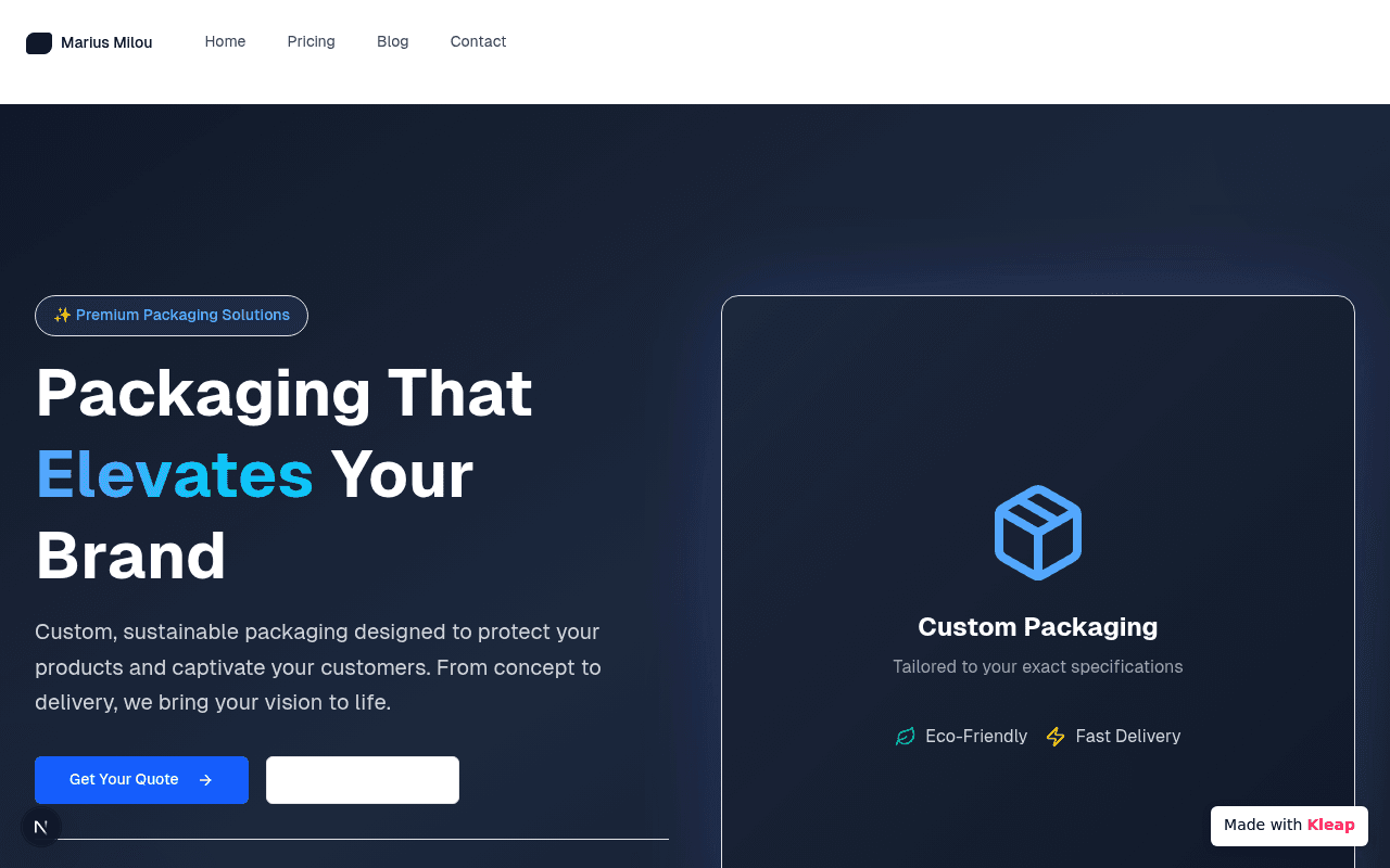 Sustainable packaging solutions designed to elevate your brand with custom designs.