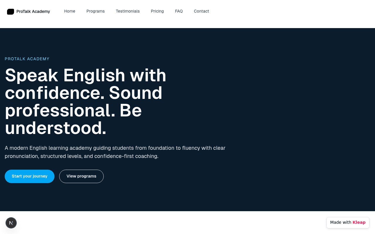 Speak English confidently and professionally with proven pronunciation and coaching.