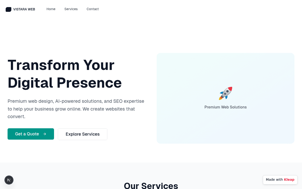 Ignite digital growth with expert web design, AI solutions, and SEO strategies.