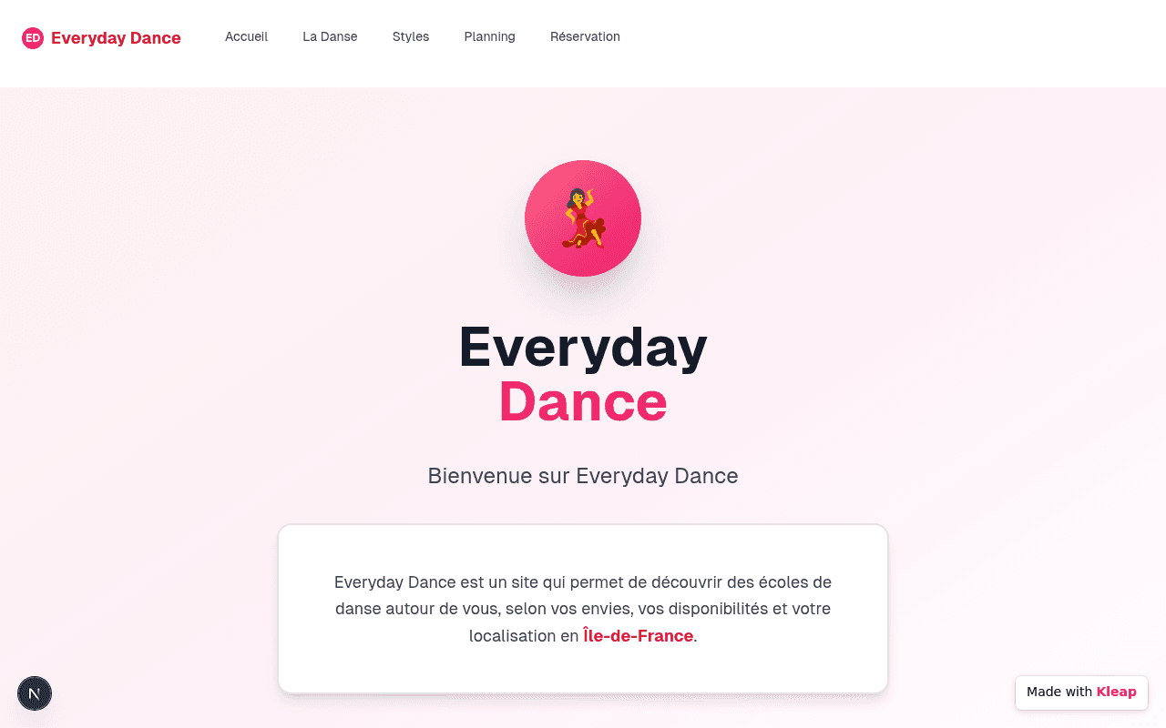 Discover dance schools in Île-de-France tailored to your style and availability.