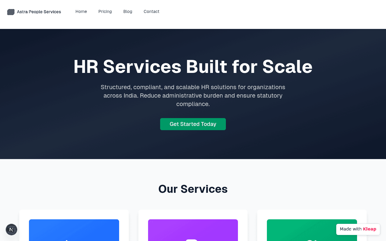 Scalable HR solutions that streamline compliance and operations for businesses.