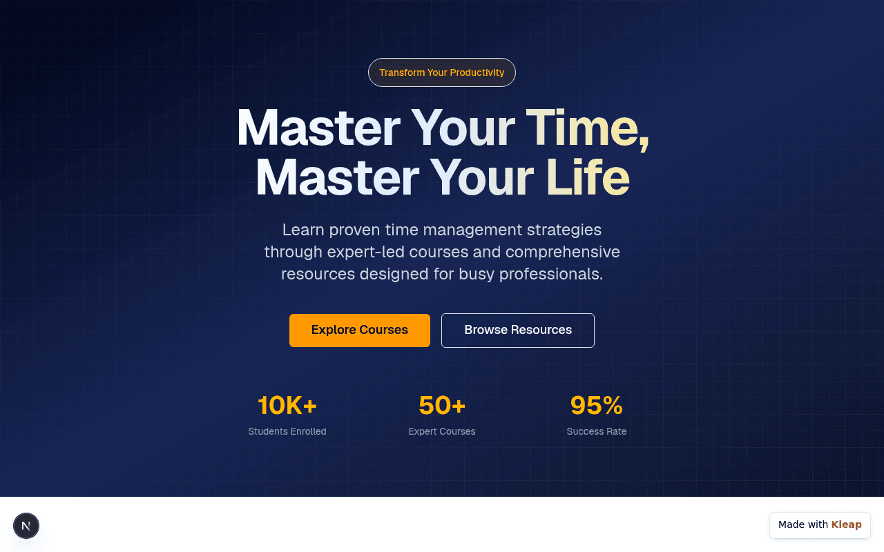 Unlock peak performance with expert-led time management courses and resources.