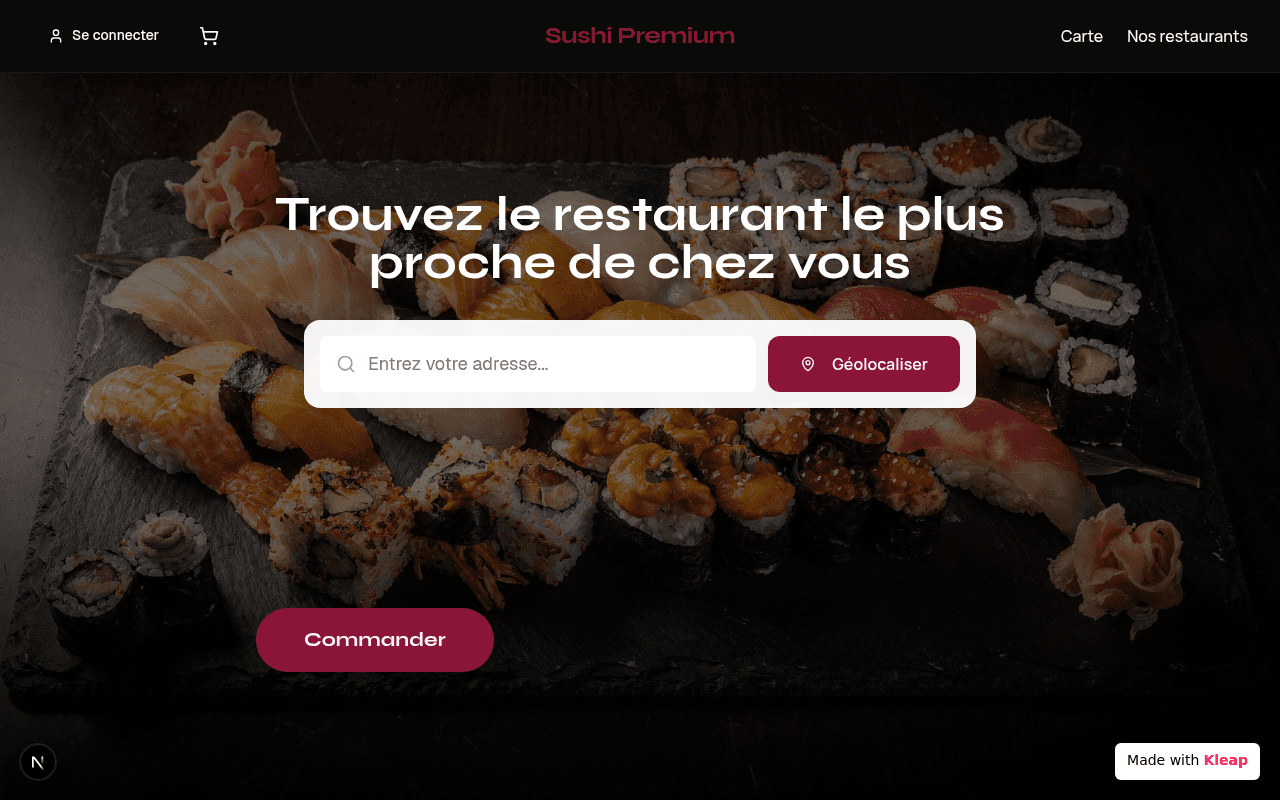 Discover your next sushi craving with an intuitive search and ordering experience.