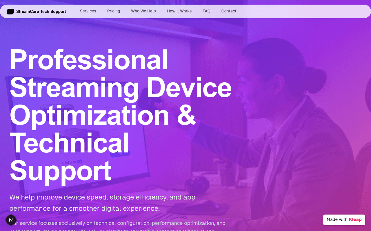 Optimize your streaming devices for peak performance with expert technical support.