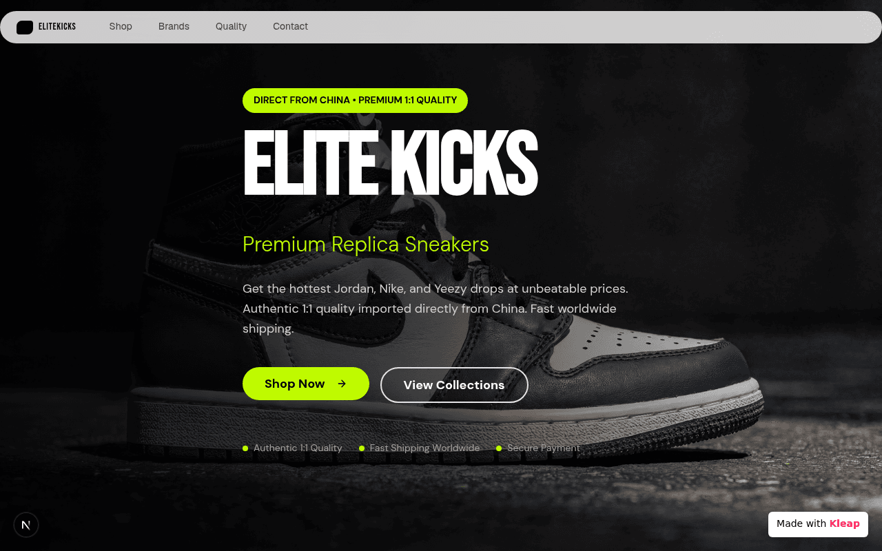 Unbeatable prices on premium replica sneakers sourced directly from China.