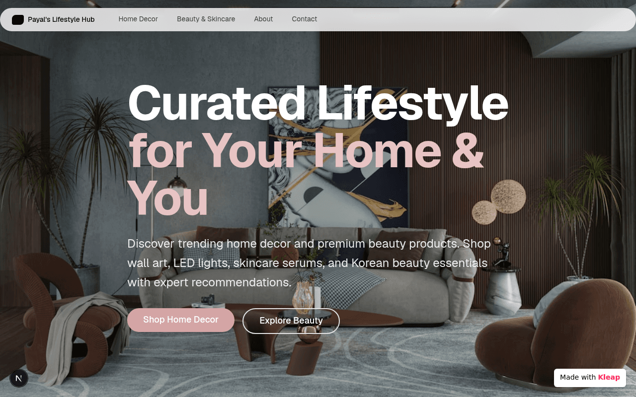 Discover a curated selection of home decor and beauty products for a refined lifestyle.