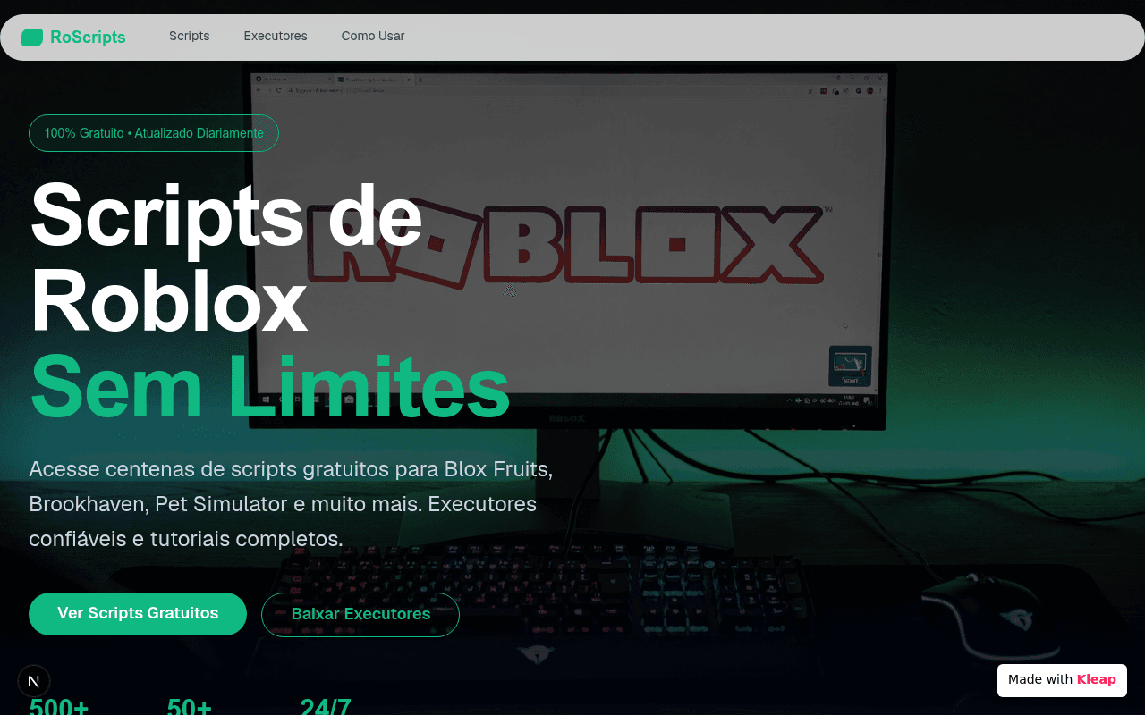 Unleash infinite possibilities in your Roblox games with a library of free scripts and executors.