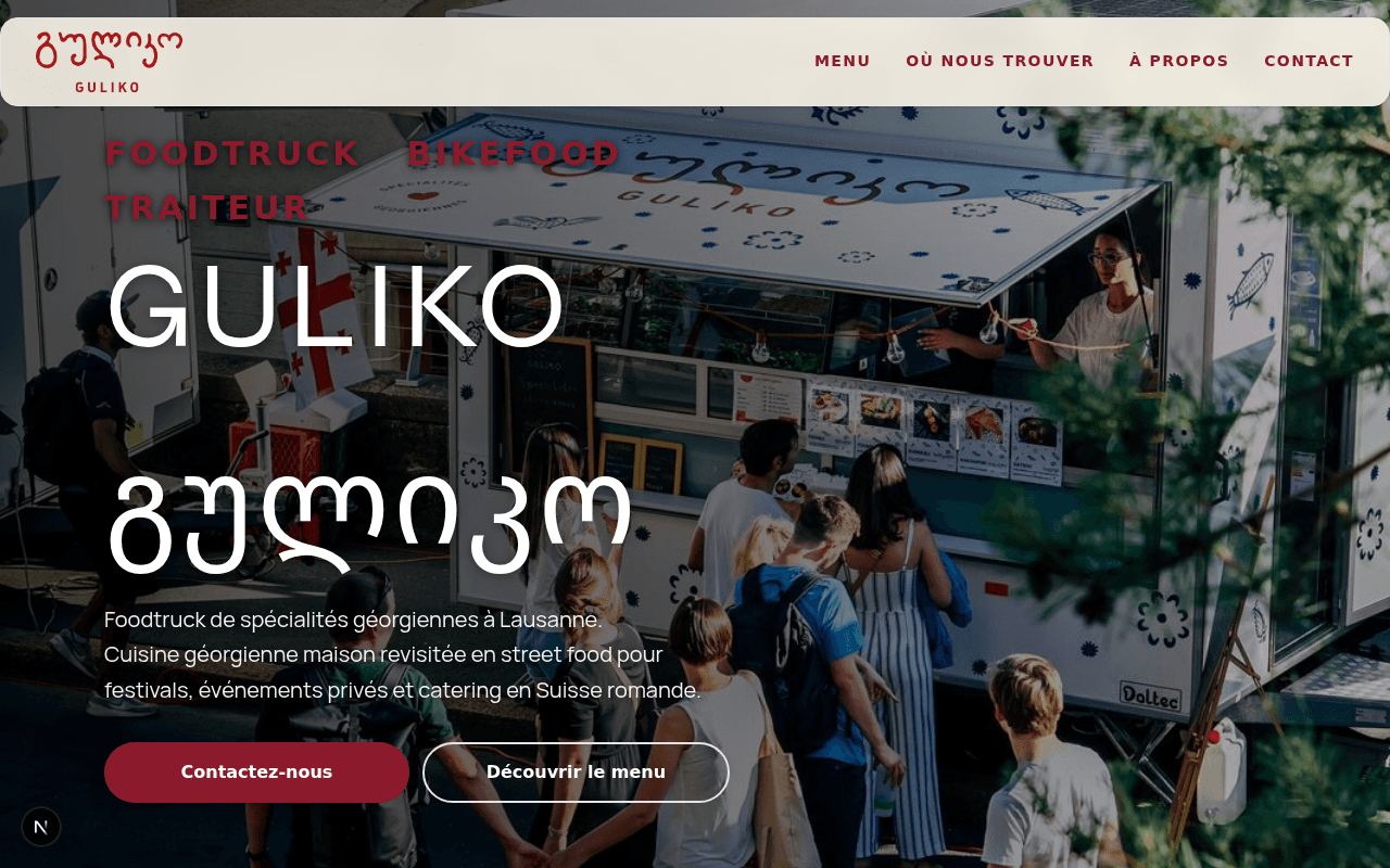 A Georgian food truck bringing traditional flavors to Lausanne with modern flair.