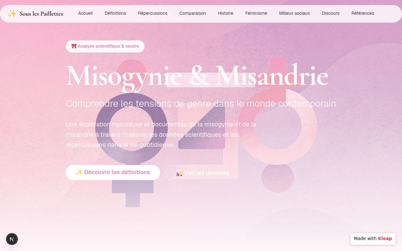 A educational platform providing clear, science-backed insights into complex gender dynamics.