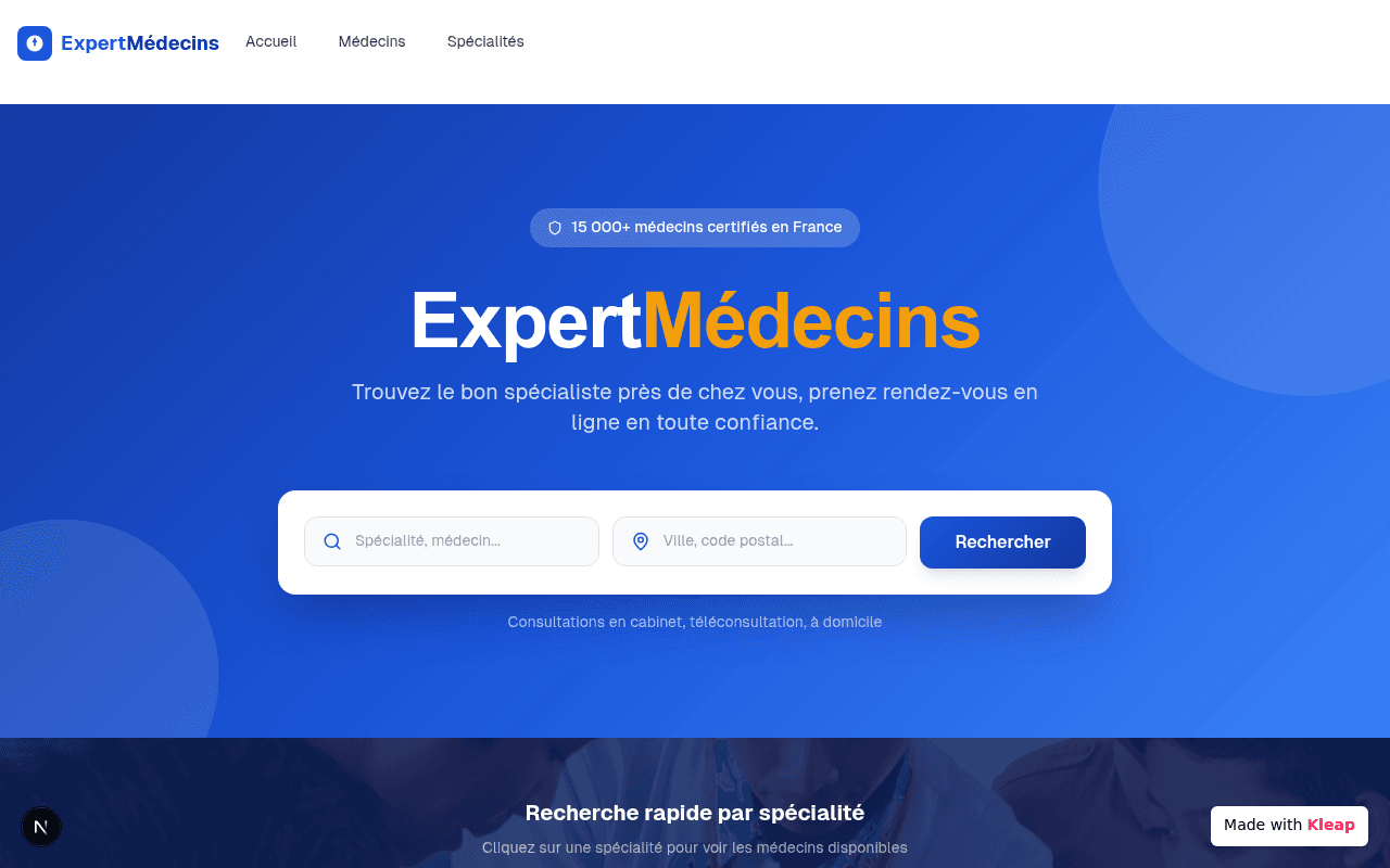 Find and book appointments with certified doctors online, ensuring reliable care with ease.