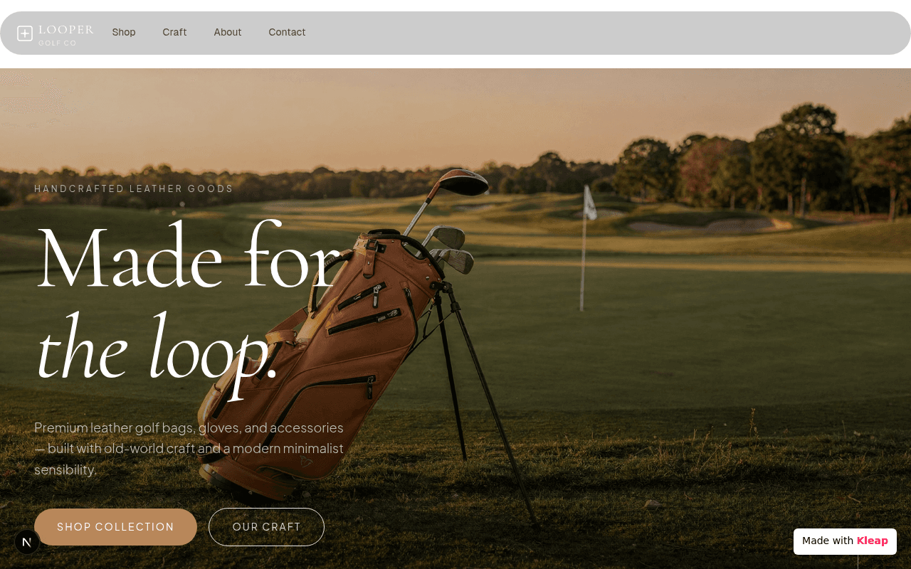 Elevating the golf experience with handcrafted leather goods, built for the discerning player.