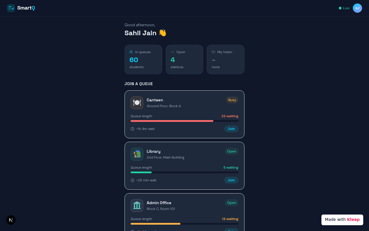 Manage queues in real-time with an intuitive, status-rich dashboard that keeps everyone informed.
