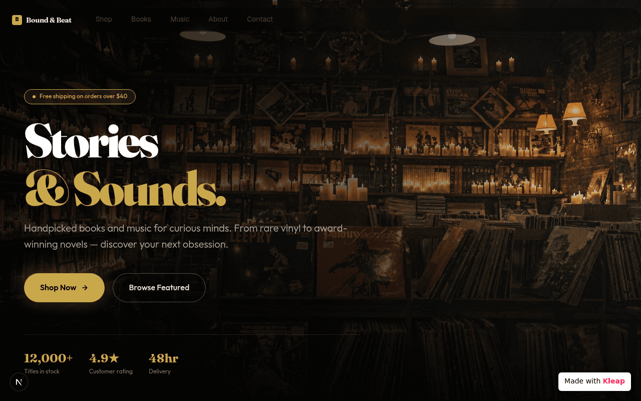 Discover your next obsession with handpicked books and vinyl delivered to your door.