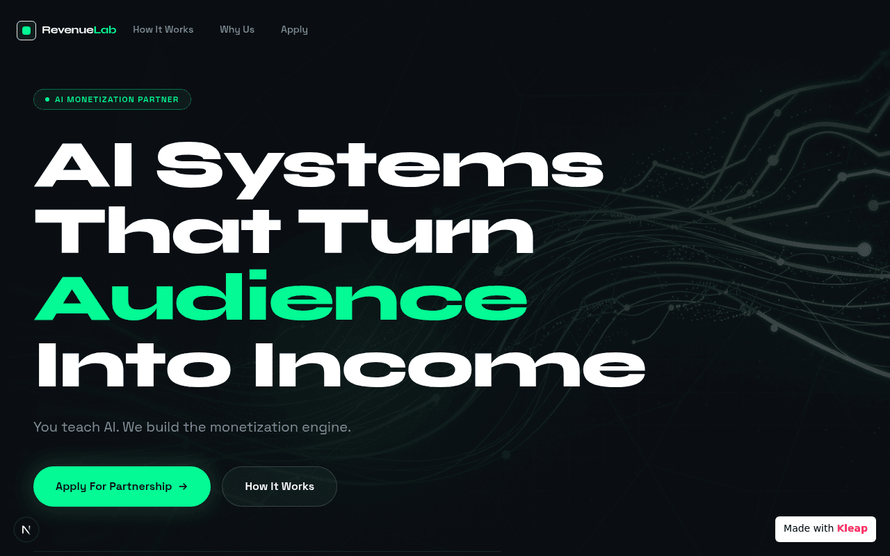 Transform your audience into revenue with AI-powered monetization strategies.