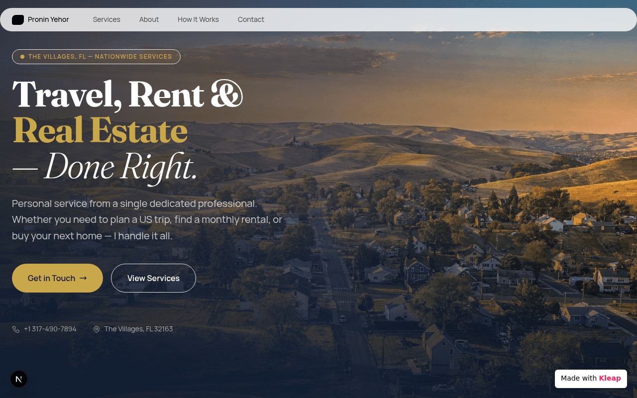 Your personal professional for travel, rentals, and real estate, all in one place.