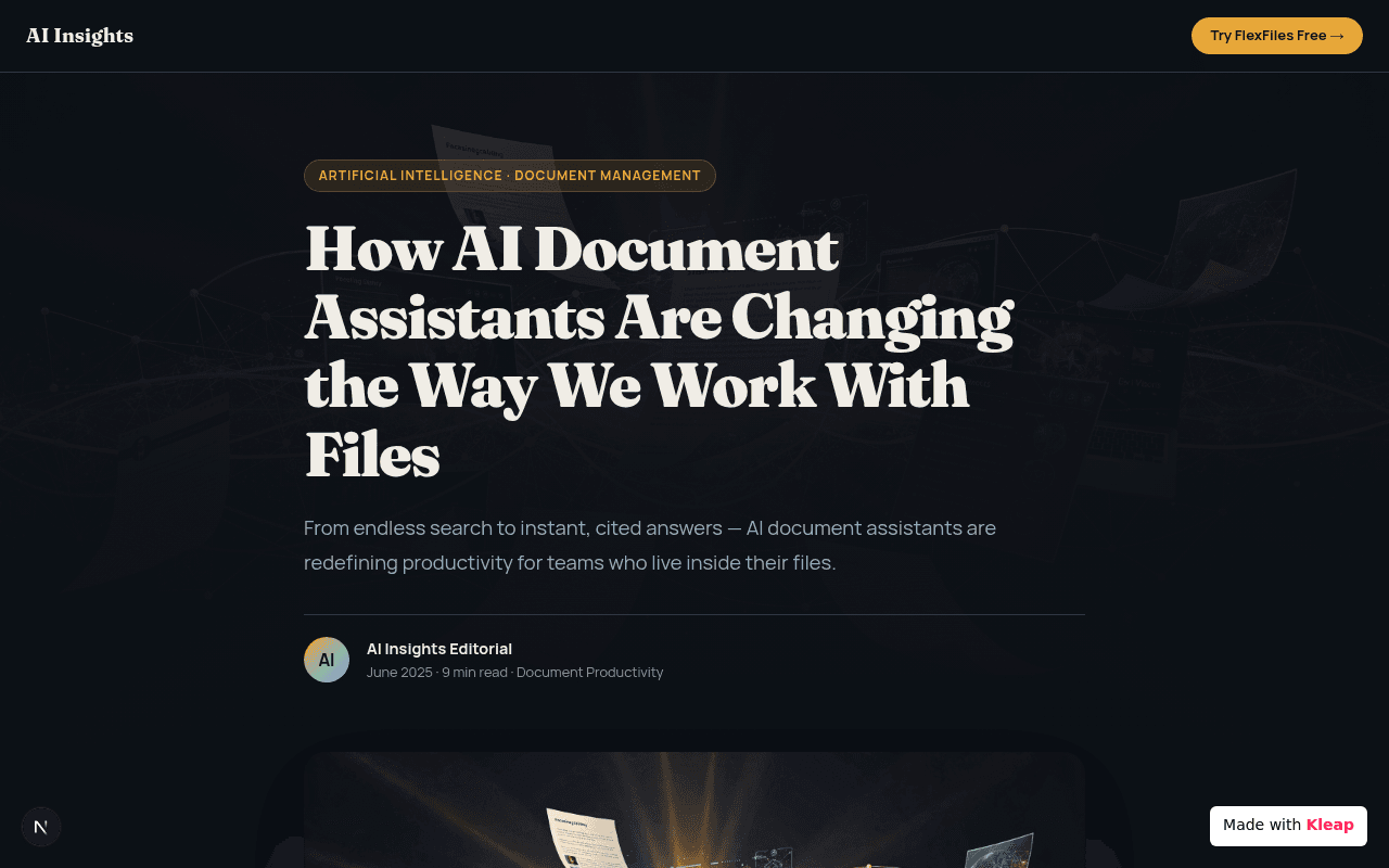 Explore AI's impact on document management, offering instant answers and redefining productivity for modern teams.