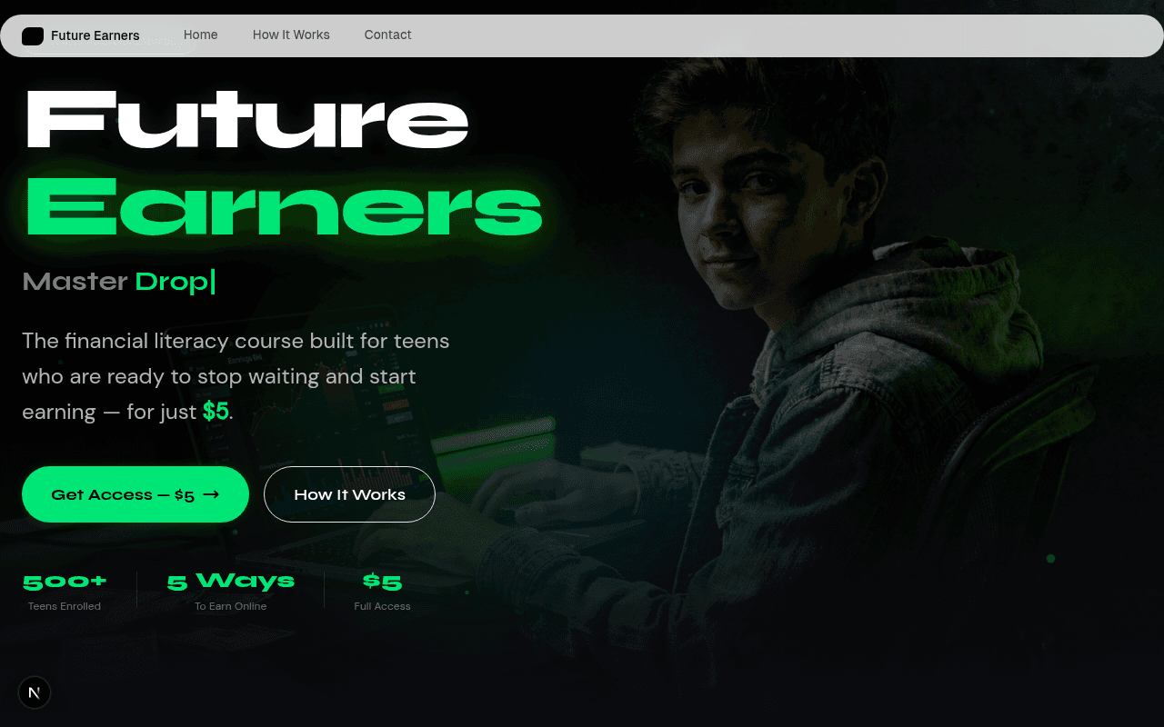 Empower teens with essential financial literacy and earning skills for just $5.