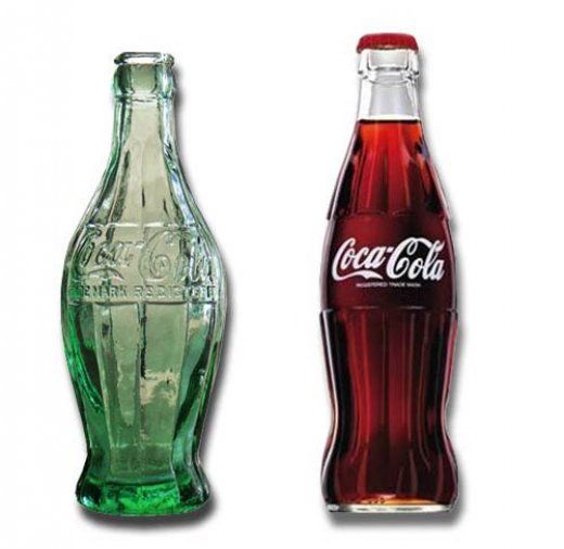 évolution de la bouteille de coca cola