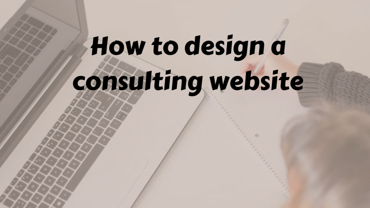 diseñar un sitio web de consultoría