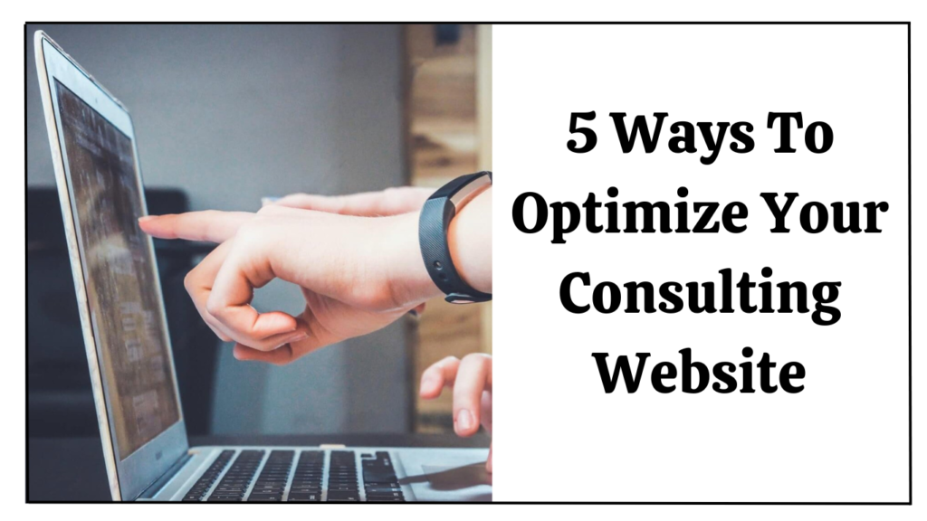 optimize your consulting website
